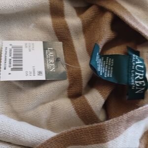 Lauren Ralph Lauren Brown and Cream Jet Setter